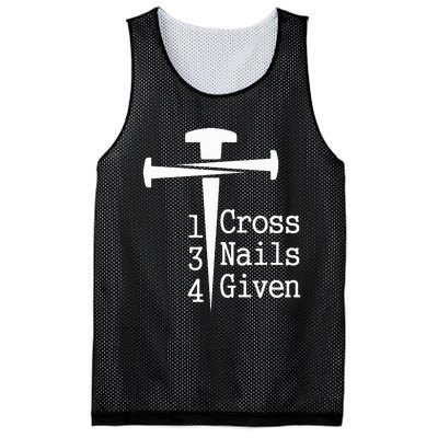 1 Cross 3 Nails 4 Given Mesh Reversible Basketball Jersey Tank