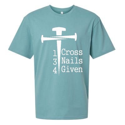 1 Cross 3 Nails 4 Given Sueded Cloud Jersey T-Shirt