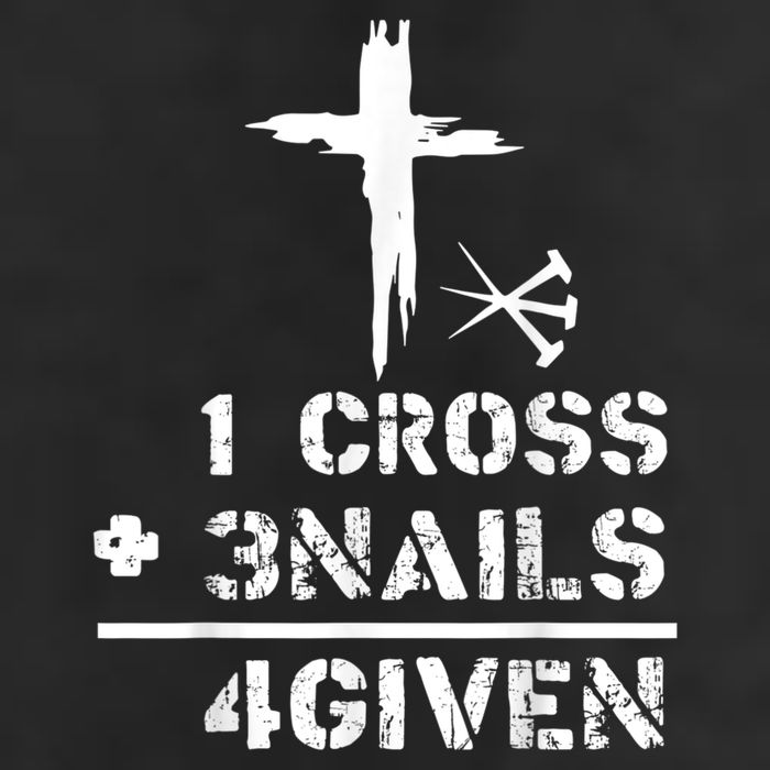 1 Cross 3 Nails Forgiven Christian Easter Day Gift Cool Comfort Performance Bucket Hat