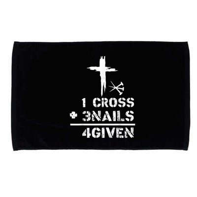 1 Cross 3 Nails Forgiven Christian Easter Day Gift Microfiber Hand Towel