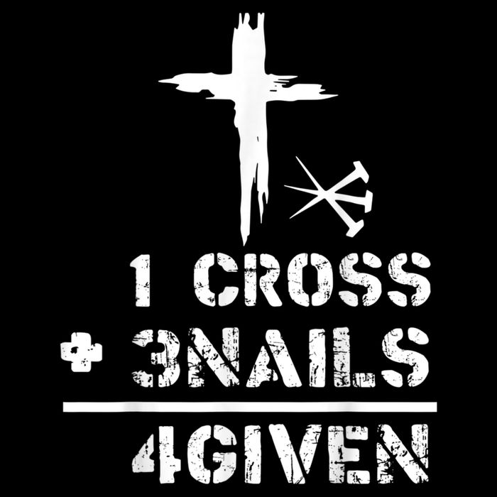 1 Cross 3 Nails Forgiven Christian Easter Day Gift Wool Snapback Cap