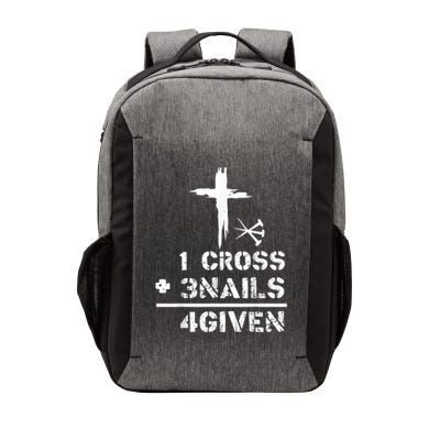 1 Cross 3 Nails Forgiven Christian Easter Day Gift Vector Backpack