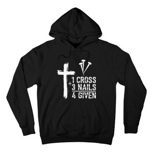 1 Cross 3 Nails 4 Given Happy Easter Day Jesus Hoodie