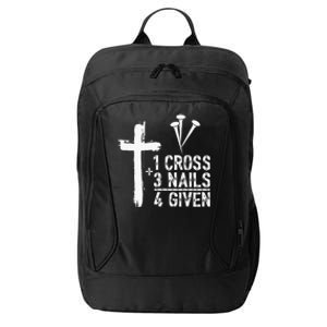 1 Cross 3 Nails 4 Given Happy Easter Day Jesus City Backpack