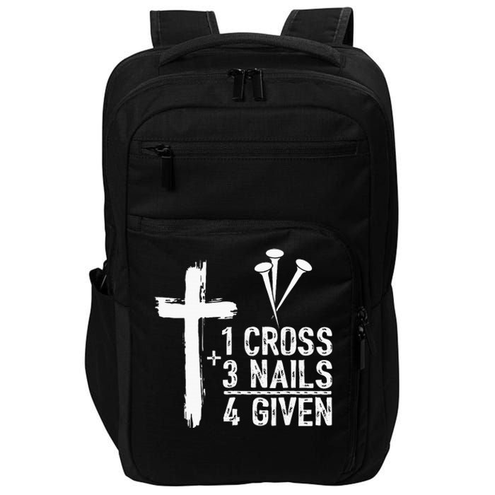 1 Cross 3 Nails 4 Given Happy Easter Day Jesus Impact Tech Backpack