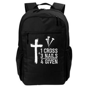 1 Cross 3 Nails 4 Given Happy Easter Day Jesus Daily Commute Backpack