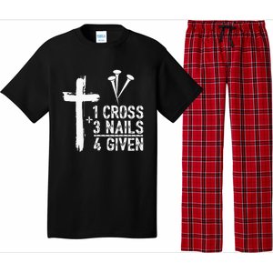 1 Cross 3 Nails 4 Given Happy Easter Day Jesus Pajama Set