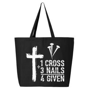 1 Cross 3 Nails 4 Given Happy Easter Day Jesus 25L Jumbo Tote