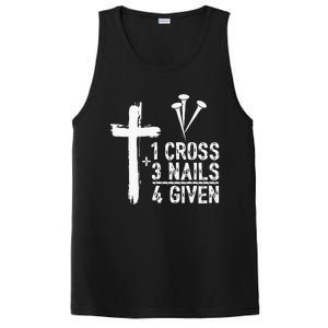 1 Cross 3 Nails 4 Given Happy Easter Day Jesus PosiCharge Competitor Tank