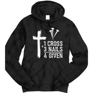 1 Cross 3 Nails 4 Given Happy Easter Day Jesus Tie Dye Hoodie