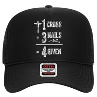 1 Cross + 3 Nails = 4 Given Forgiven Christian Jesus Christ Hat