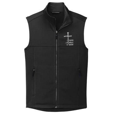 1 Cross 3 Nails Forgiven Christian Easter Collective Smooth Fleece Vest