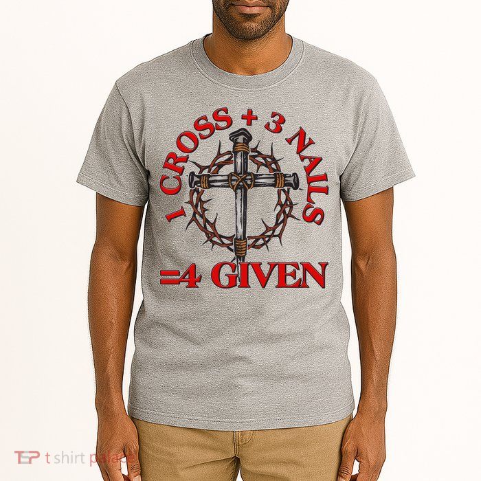 1 Cross 3 Nails 4 Giving Crucifixion Tall T-Shirt