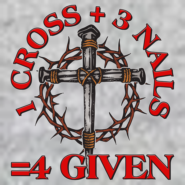 1 Cross 3 Nails 4 Giving Crucifixion Full Zip Hoodie
