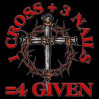 1 Cross 3 Nails 4 Giving Crucifixion Button