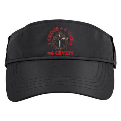 1 Cross 3 Nails 4 Giving Crucifixion Adult Drive Performance Visor