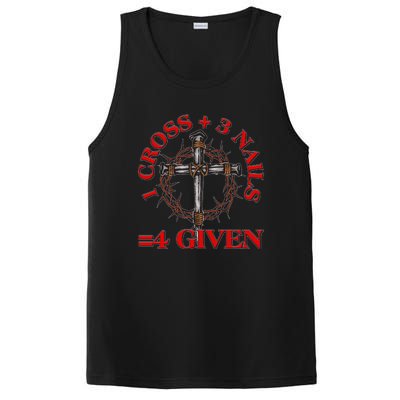 1 Cross 3 Nails 4 Giving Crucifixion PosiCharge Competitor Tank