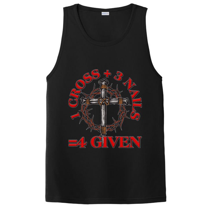 1 Cross 3 Nails 4 Giving Crucifixion PosiCharge Competitor Tank