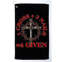 1 Cross 3 Nails 4 Giving Crucifixion Golf Towel