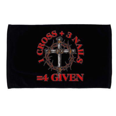 1 Cross 3 Nails 4 Giving Crucifixion Microfiber Hand Towel