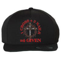 1 Cross 3 Nails 4 Giving Crucifixion Wool Snapback Cap