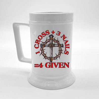 1 Cross 3 Nails 4 Giving Crucifixion Beer Stein