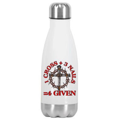 1 Cross 3 Nails 4 Giving Crucifixion Stainless Steel Insulated Water Bottle