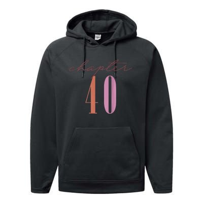 1984 Chapter 40 Est 1984 Retro 40th Birthday Performance Fleece Hoodie