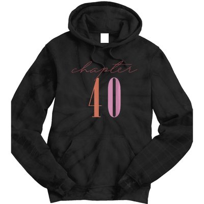 1984 Chapter 40 Est 1984 Retro 40th Birthday Tie Dye Hoodie