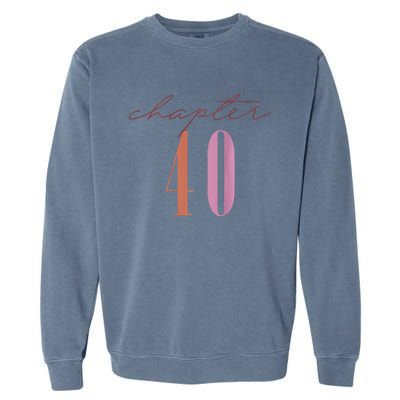 1984 Chapter 40 Est 1984 Retro 40th Birthday Garment-Dyed Sweatshirt