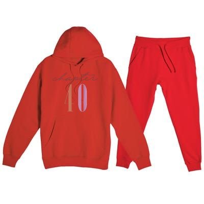 1984 Chapter 40 Est 1984 Retro 40th Birthday Premium Hooded Sweatsuit Set