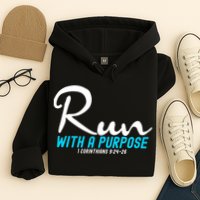 1 Corinthians 924 26 Run With A Purpose Hoodie
