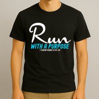 1 Corinthians 924 26 Run With A Purpose T-Shirt