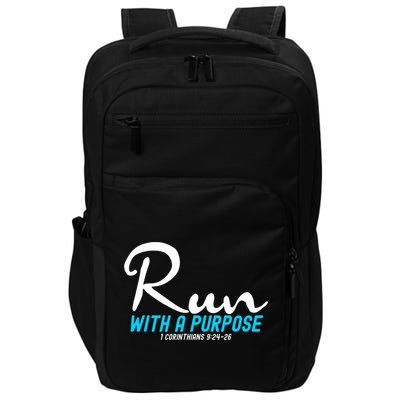 1 Corinthians 924 26 Run With A Purpose Impact Tech Backpack