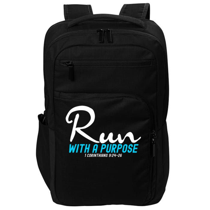 1 Corinthians 924 26 Run With A Purpose Impact Tech Backpack