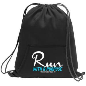 1 Corinthians 924 26 Run With A Purpose Sweatshirt Cinch Pack Bag