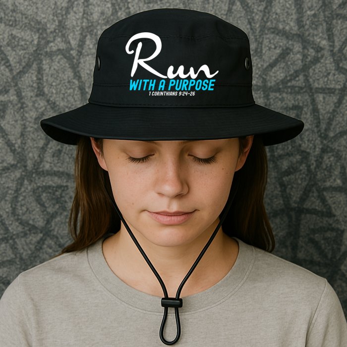 1 Corinthians 924 26 Run With A Purpose Bucket Hat