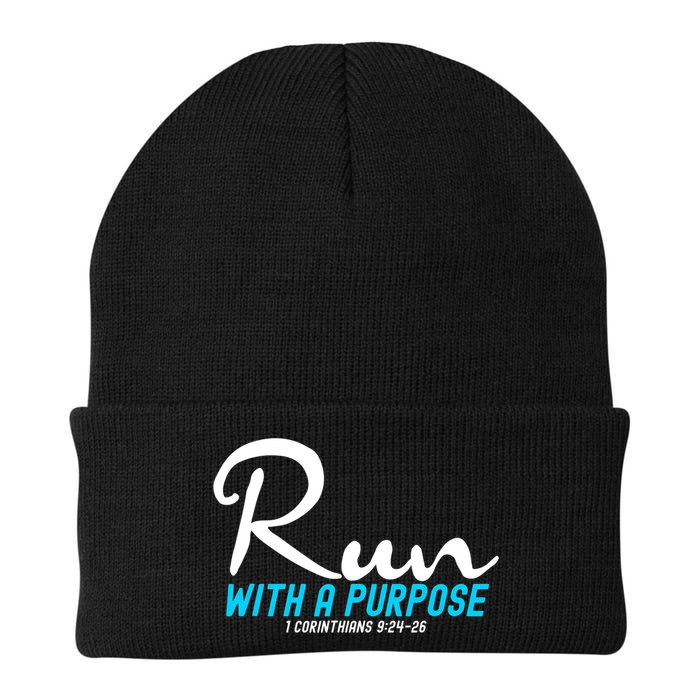1 Corinthians 924 26 Run With A Purpose Beanie