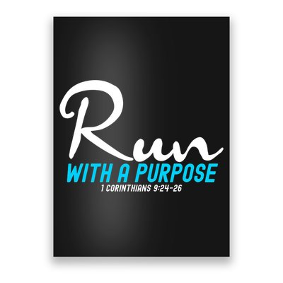 1 Corinthians 924 26 Run With A Purpose Poster