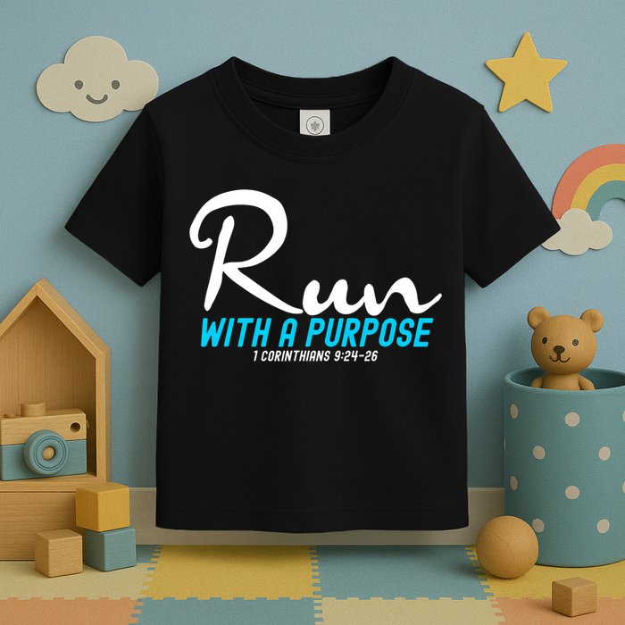 1 Corinthians 924 26 Run With A Purpose Toddler T-Shirt