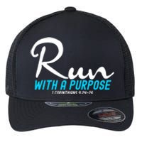 1 Corinthians 924 26 Run With A Purpose Flexfit Unipanel Trucker Cap