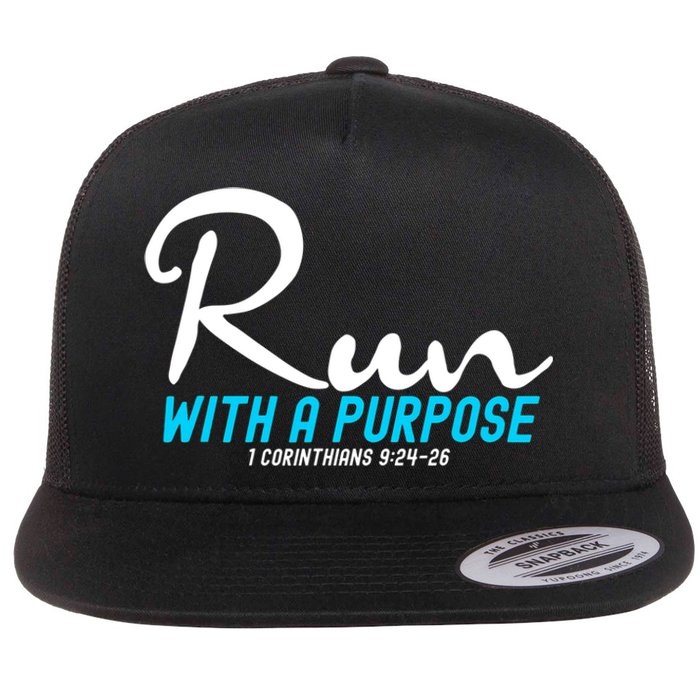 1 Corinthians 924 26 Run With A Purpose Flat Bill Trucker Hat