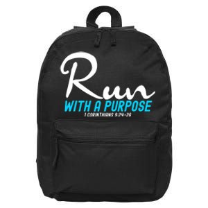 1 Corinthians 924 26 Run With A Purpose 16 in Basic Backpack