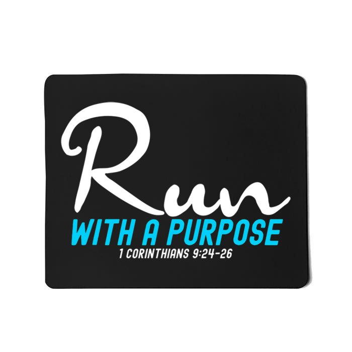 1 Corinthians 924 26 Run With A Purpose Mousepad