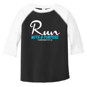 1 Corinthians 924 26 Run With A Purpose Toddler Fine Jersey T-Shirt