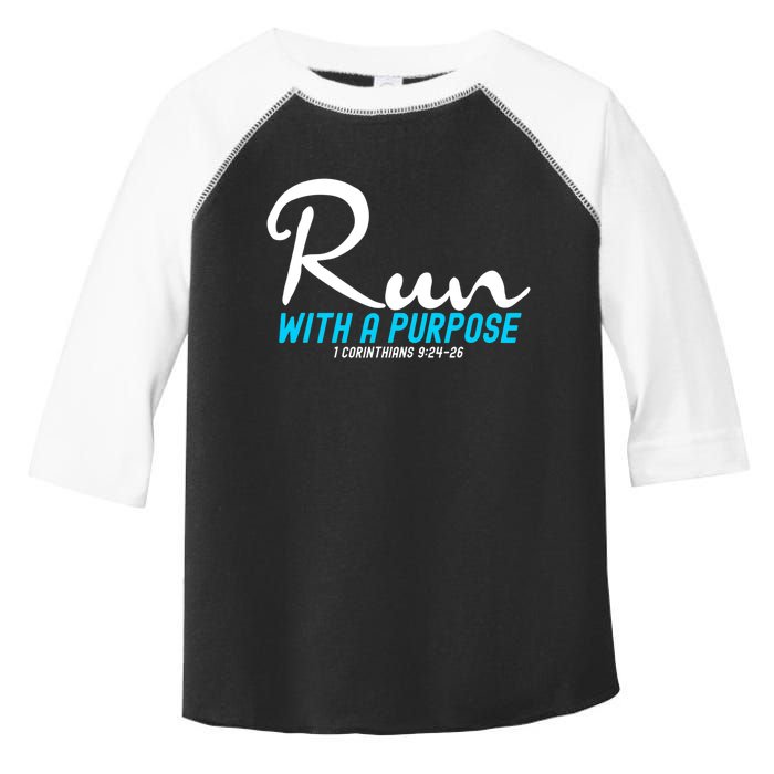 1 Corinthians 924 26 Run With A Purpose Toddler Fine Jersey T-Shirt