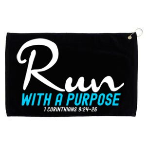 1 Corinthians 924 26 Run With A Purpose Grommeted Golf Towel