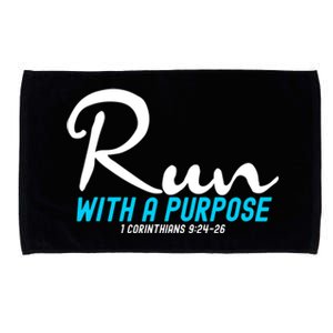 1 Corinthians 924 26 Run With A Purpose Microfiber Hand Towel