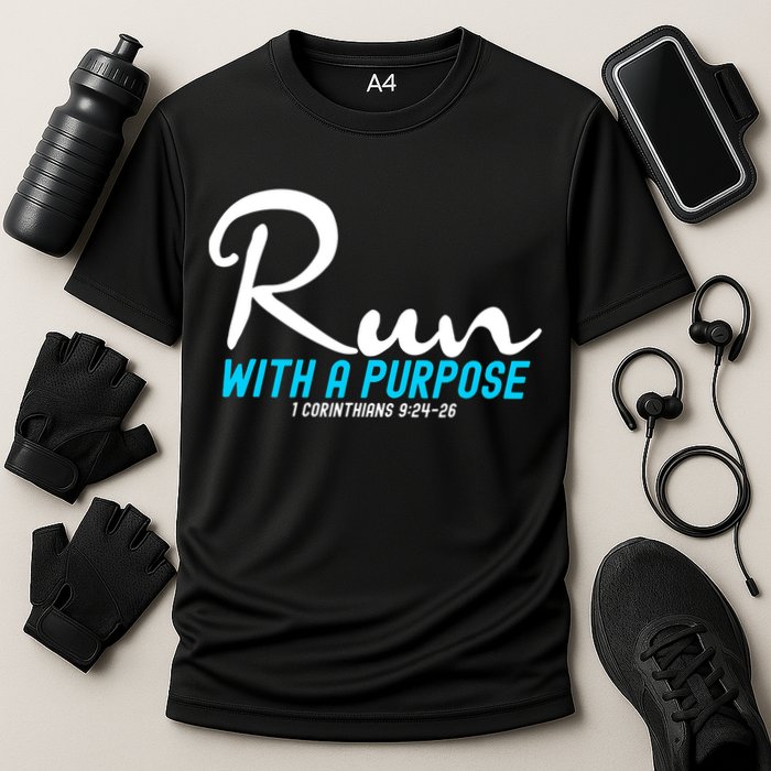 1 Corinthians 924 26 Run With A Purpose Performance Shirt