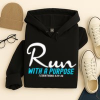 1 Corinthians 924 26 Run With A Purpose Hoodie